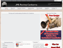 Tablet Screenshot of pavingcanberra.com